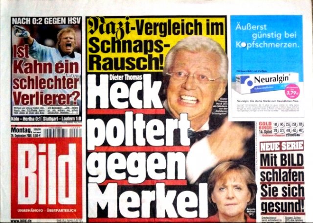 2005-09-26 Nazi-Vergleich im Schnaps-Rausch! Dieter Thomas Heck poltert gegen Merkel